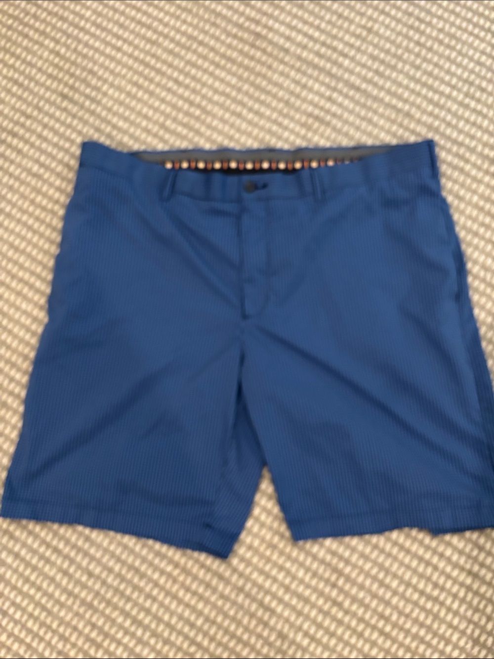 Men's Flat Front Royal Blue Performance Shorts